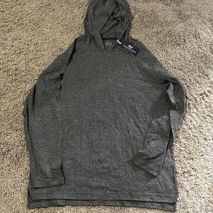 NWT Vineyard Vines Mens L performance grey with hood